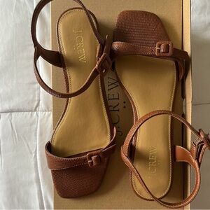 J. Crew Tan Textured Sandals for Women